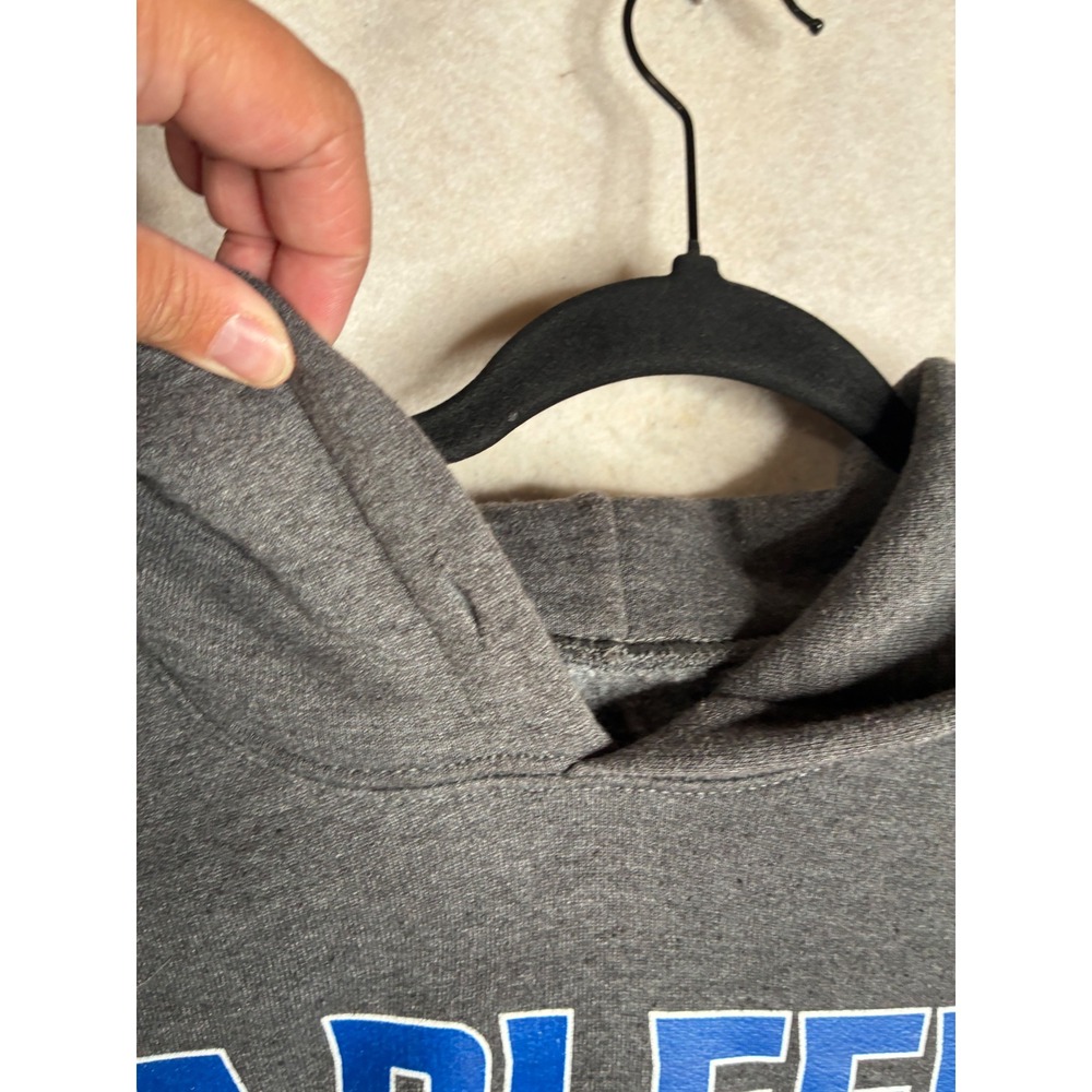 MLB Genuine Merchandise Los Angeles Dodgers LA Bleeds Blue Hoodie Gray Mens L - Picture 3 of 12